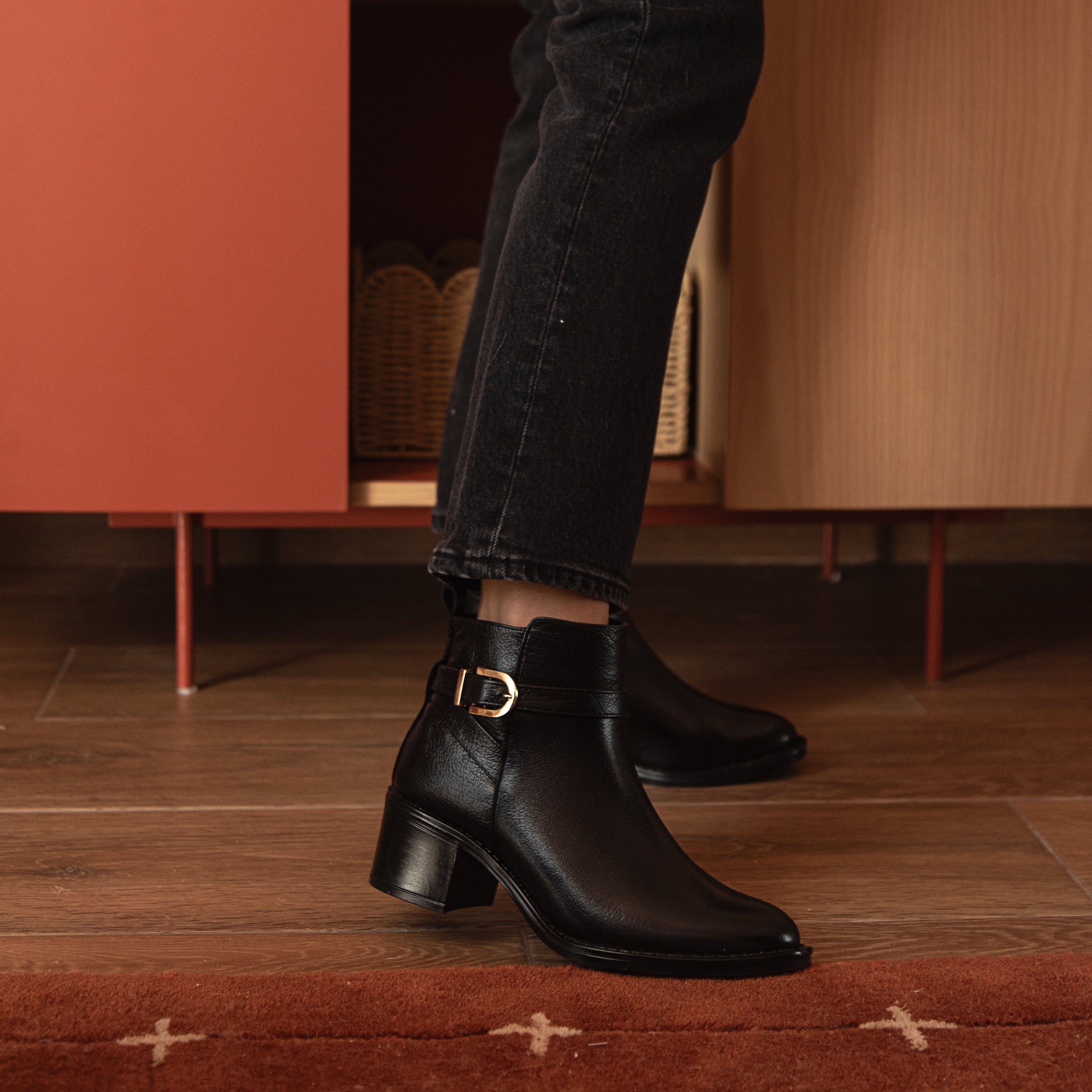 Botin ALEJANDRA piel negro