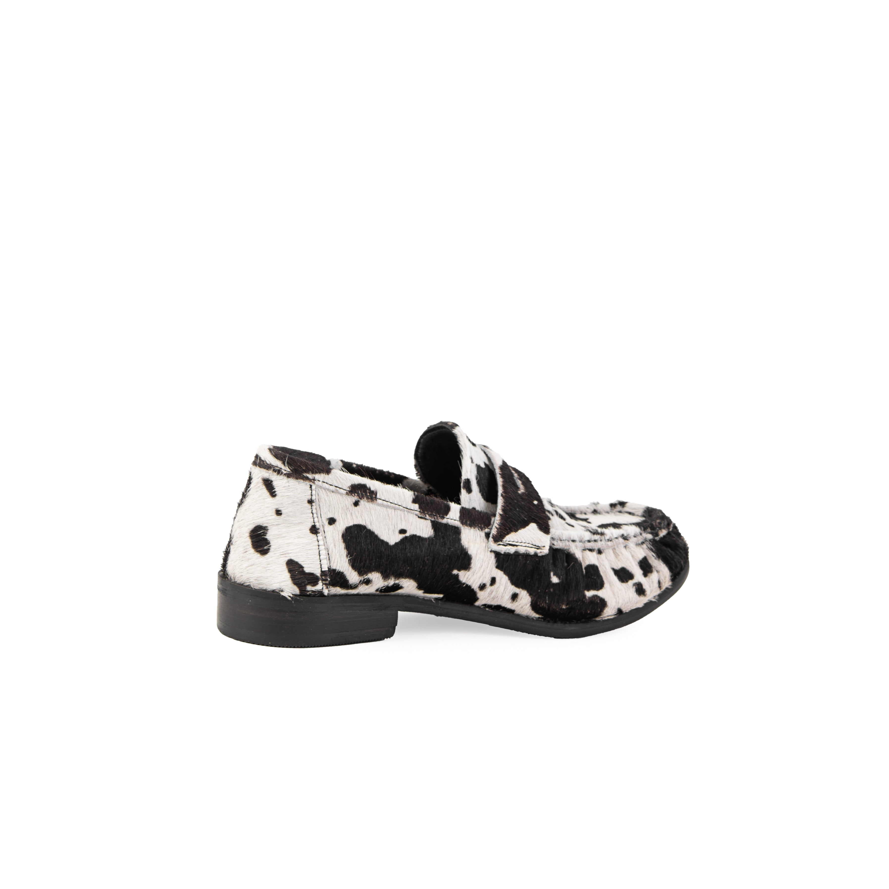 Mocasin LUCCA pelo negro blanco