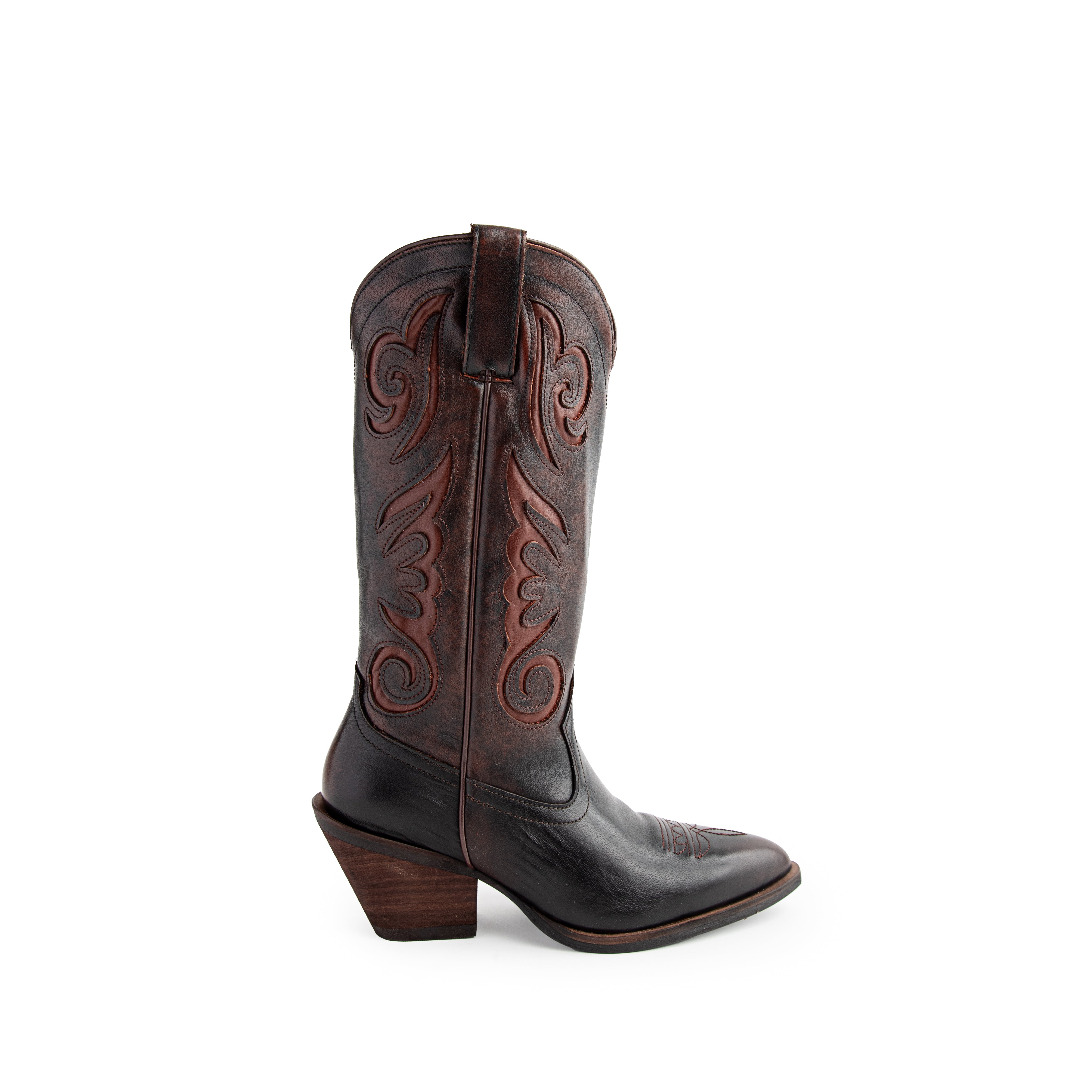 Bota DAFNE piel cognac
