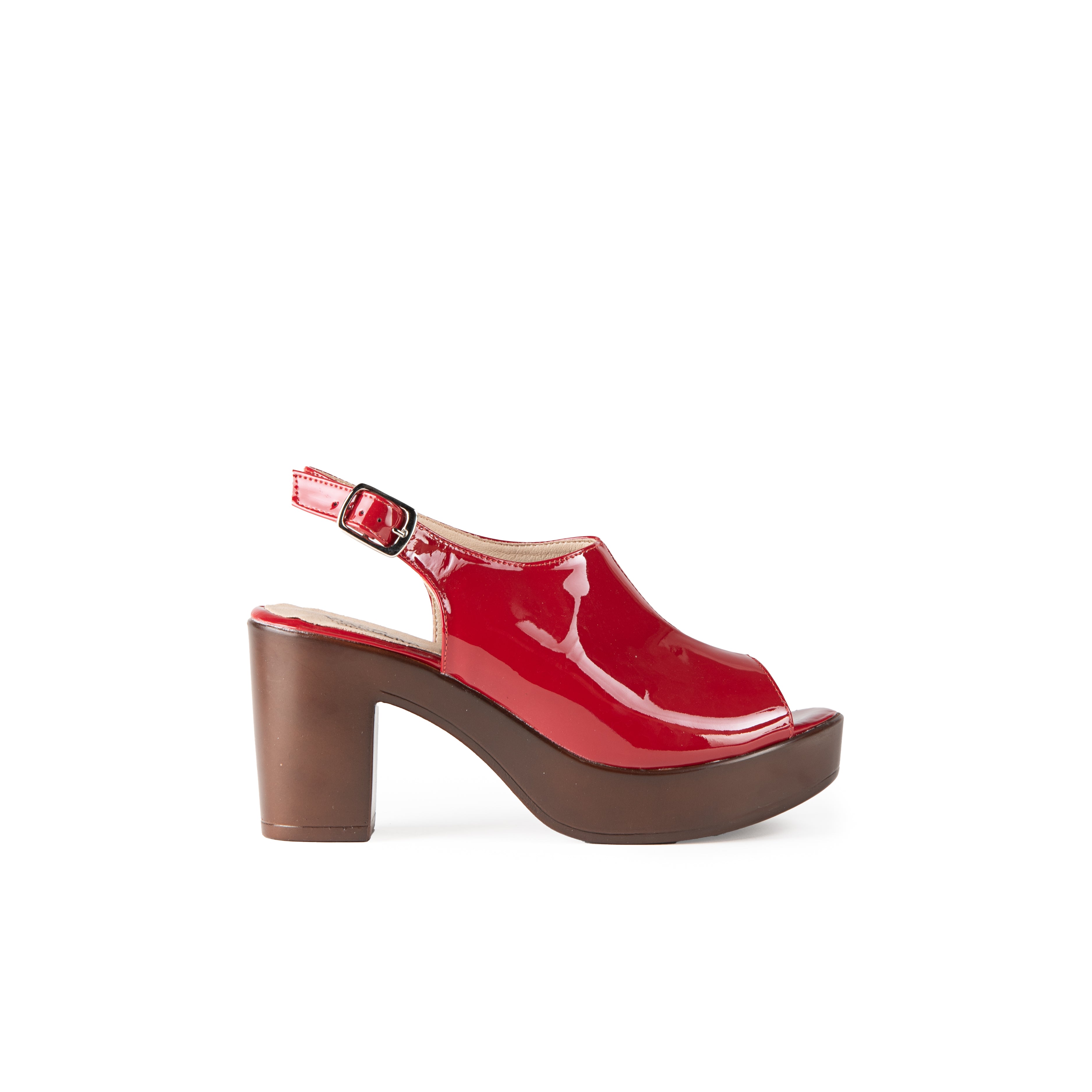 Sandalia SOFT charol rojo