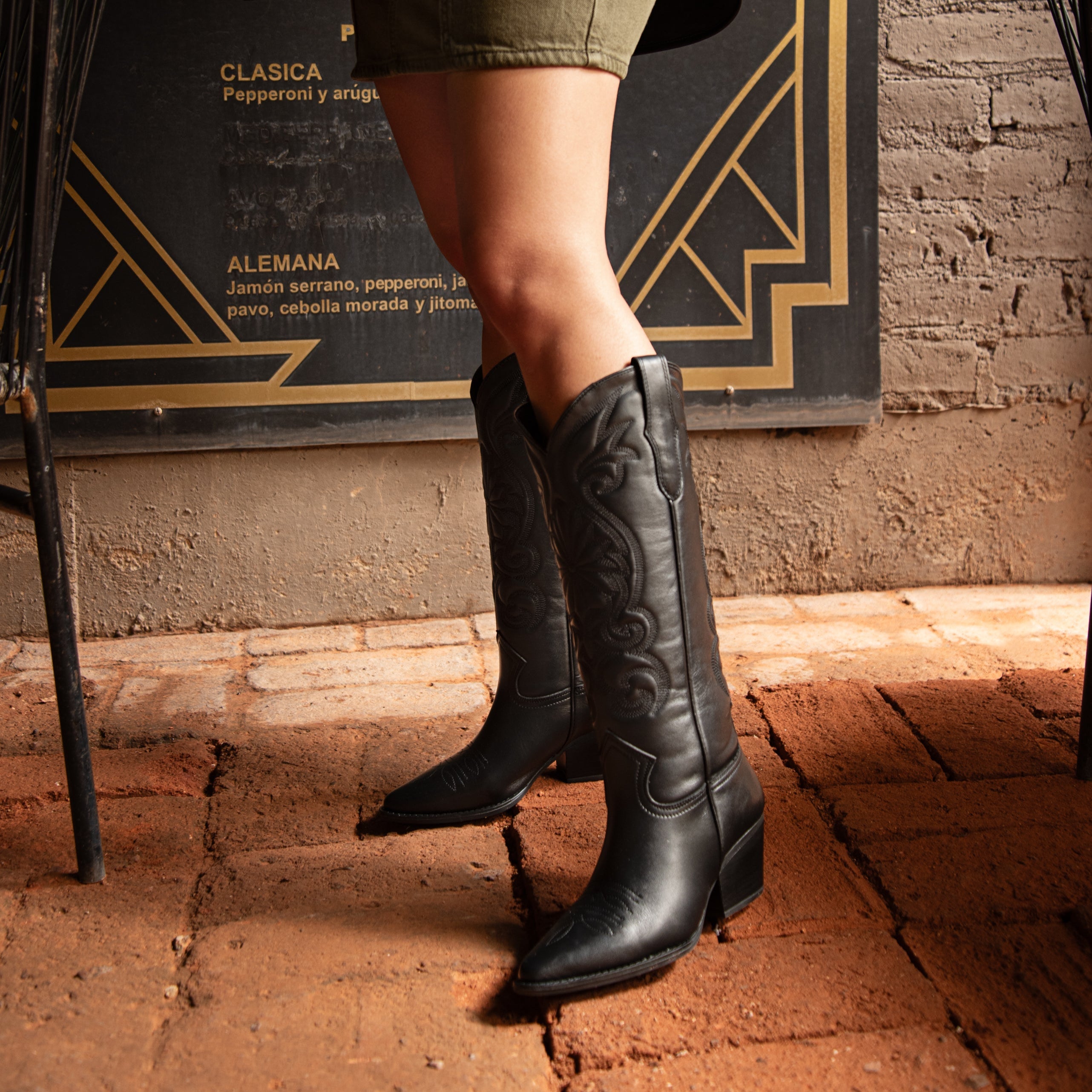 Bota SANDY piel negro