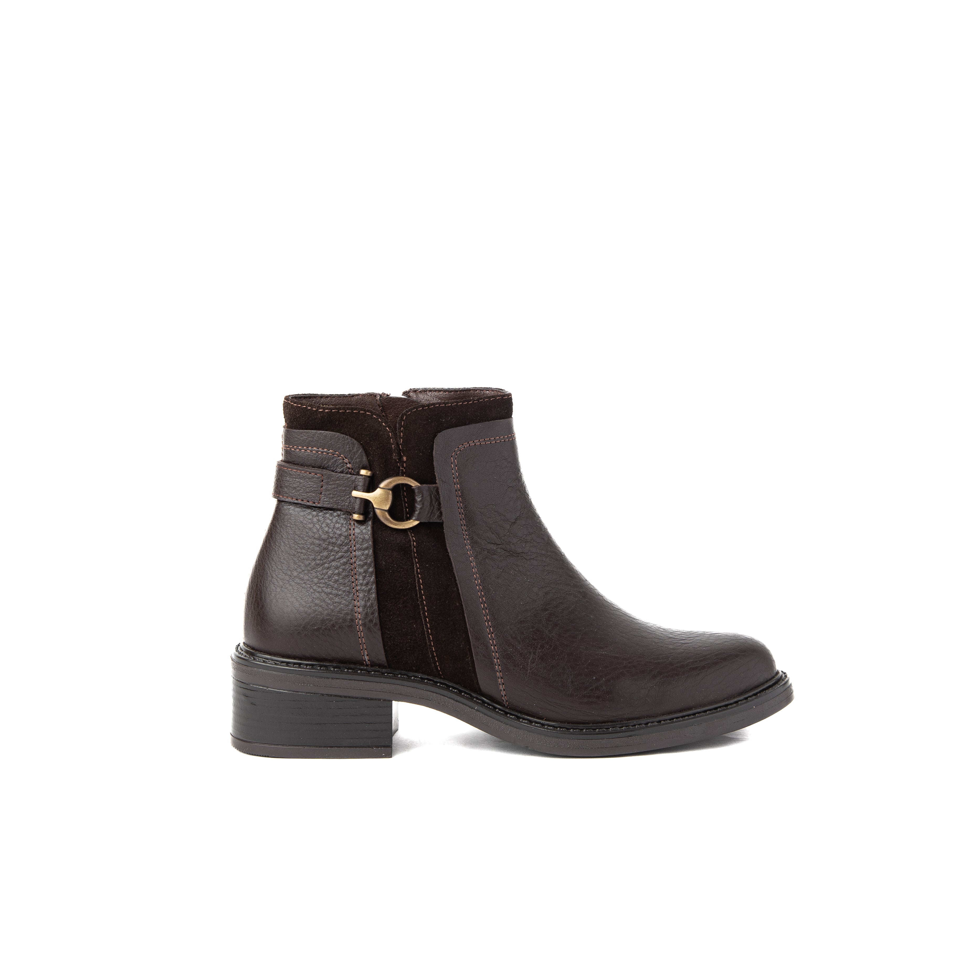 Botin JANE piel moka