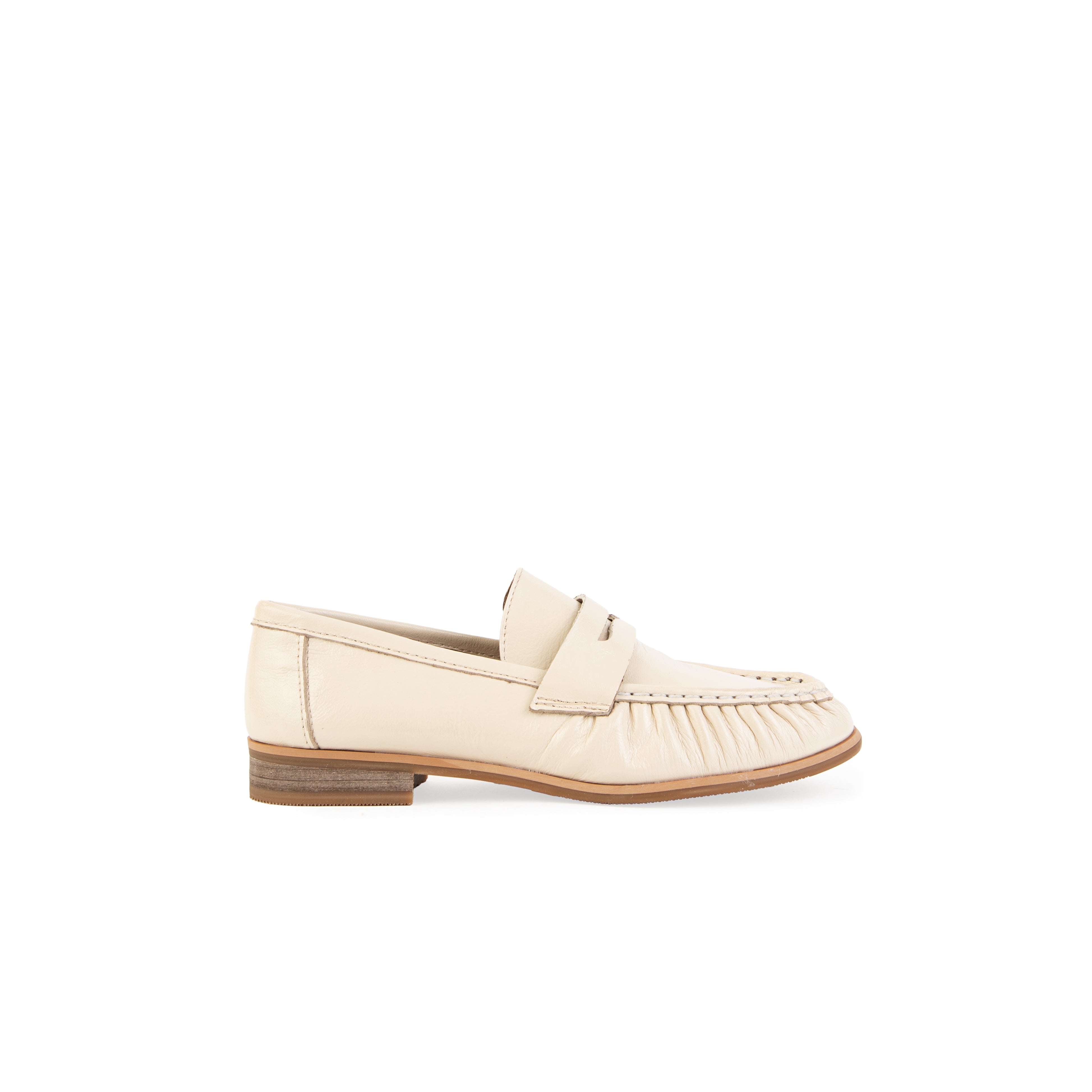 Mocasin LUCCA piel hueso