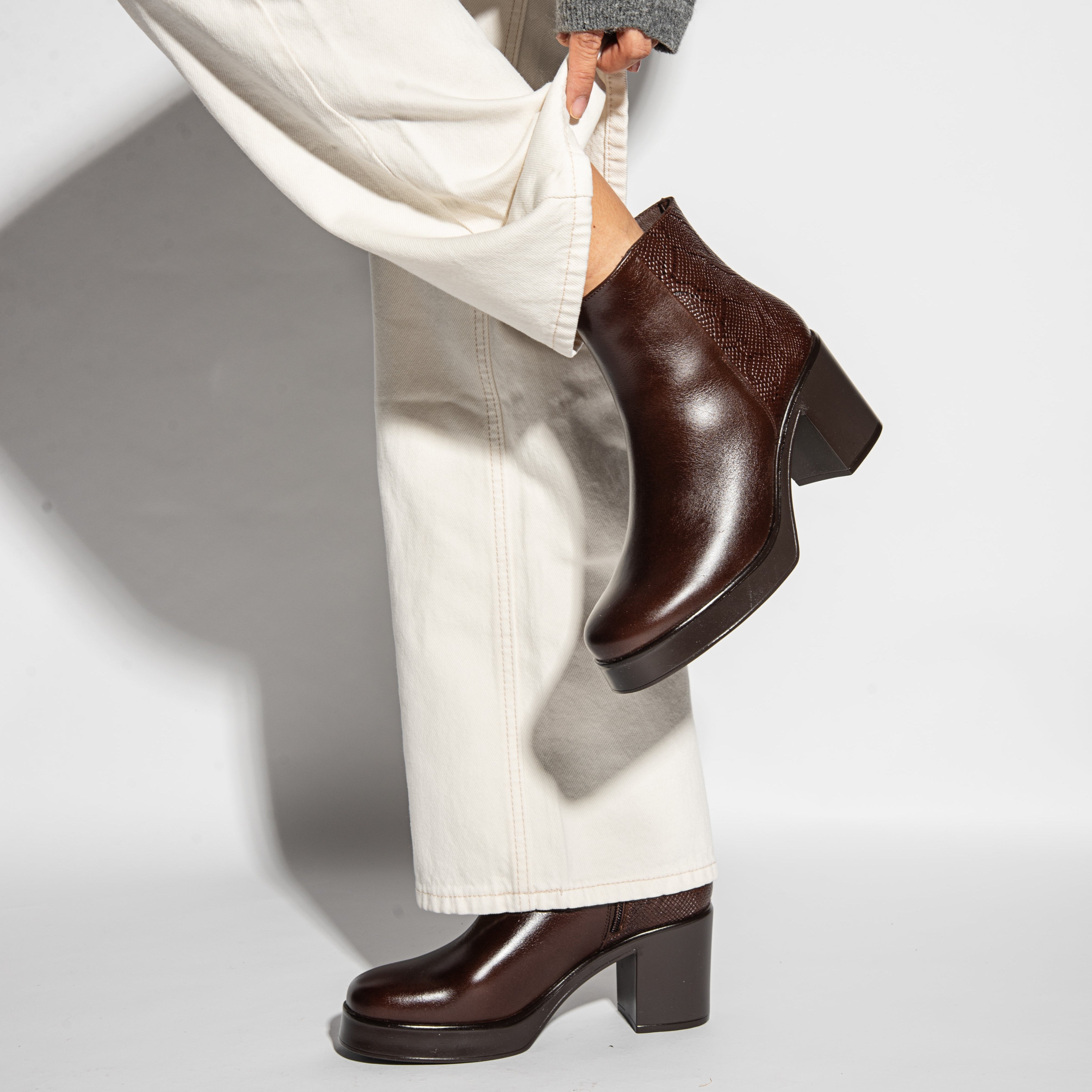 Botin OFELIA piel moka