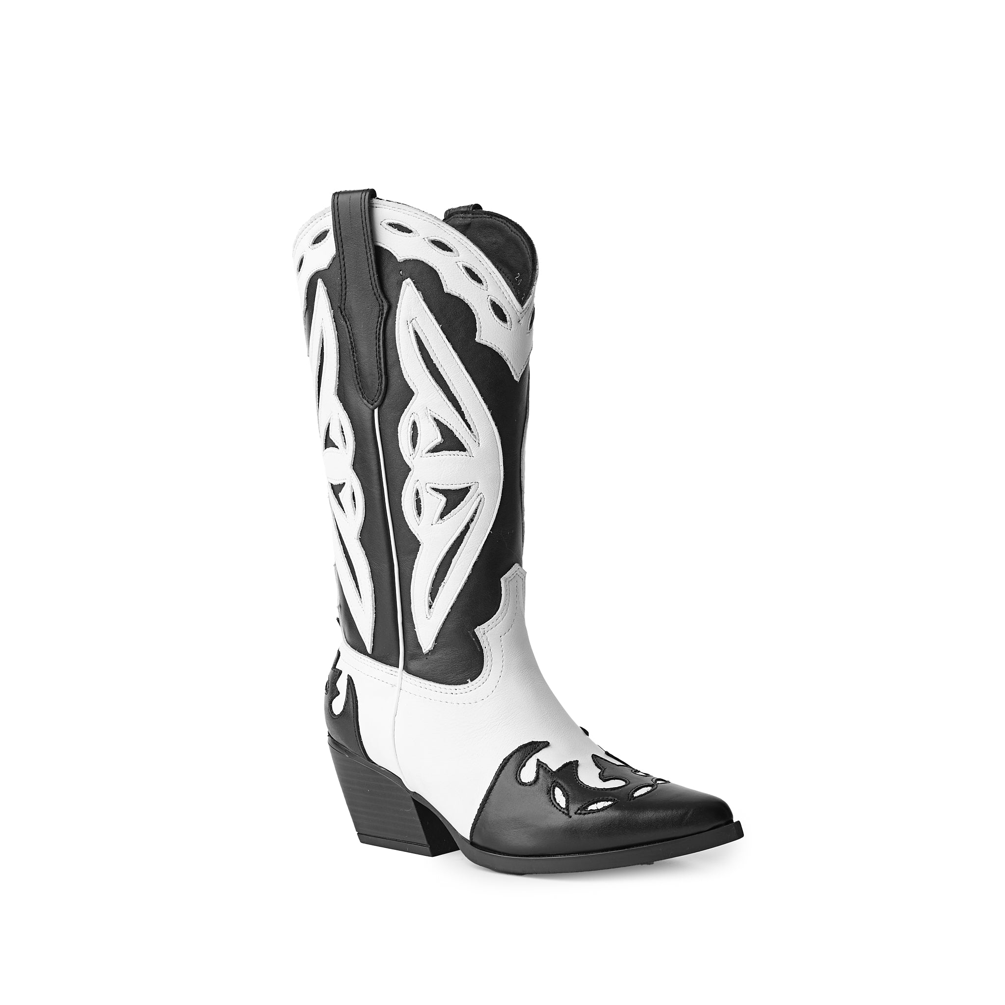 Bota JOSIE negro blanco
