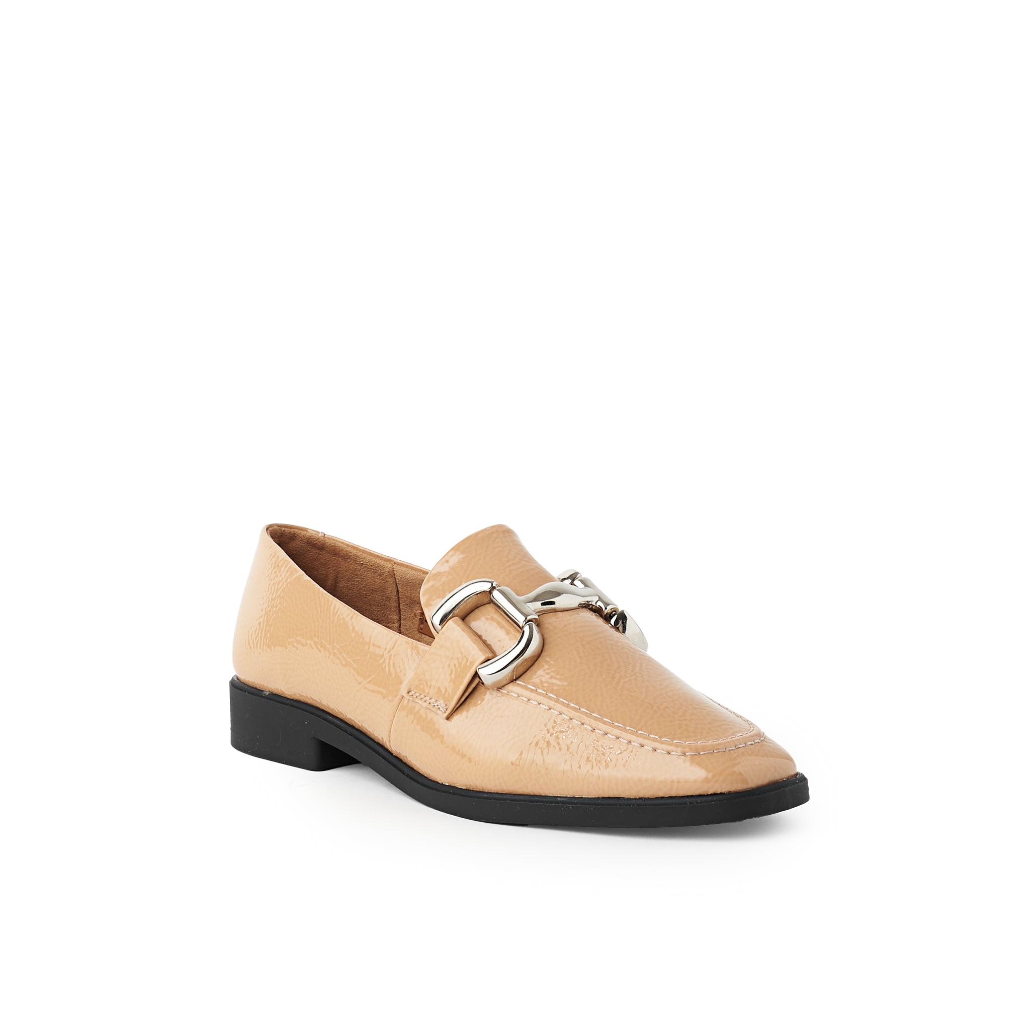 Mocasín JAEN charol nude