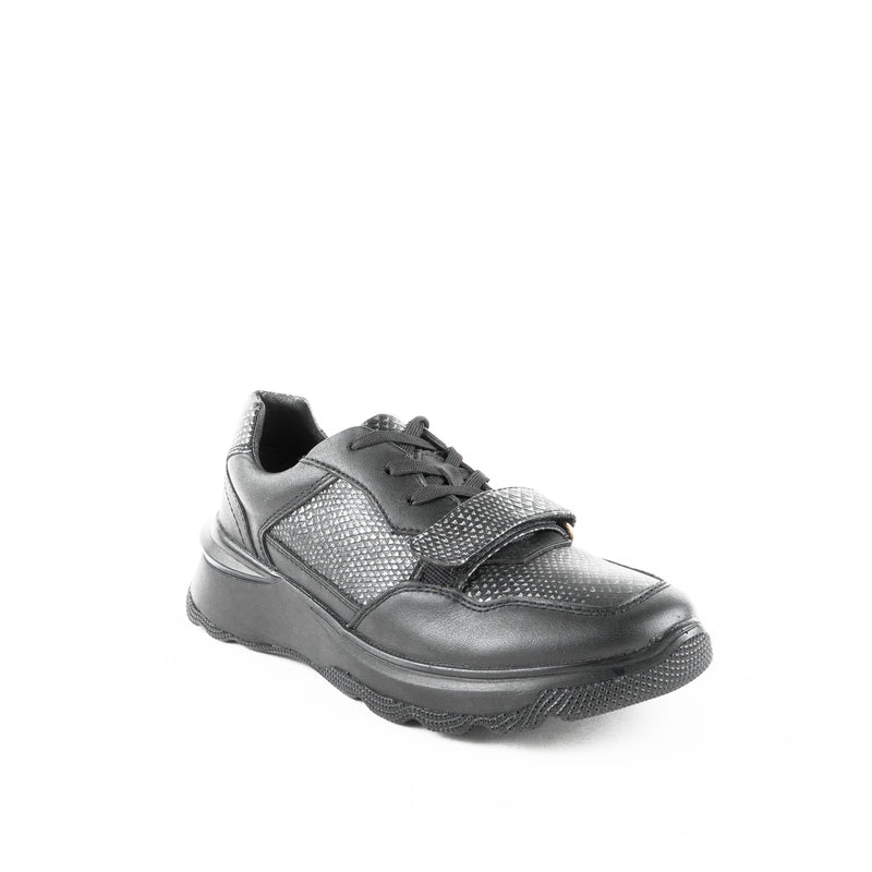 Tenis STRAP piel negro
