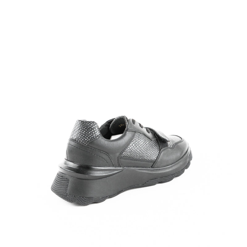 Tenis STRAP piel negro