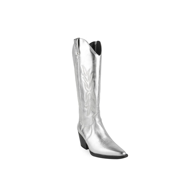 Bota FERNANDA piel plata