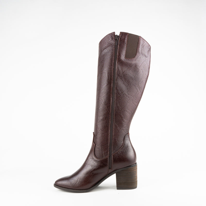 Bota DONNA grabada toast