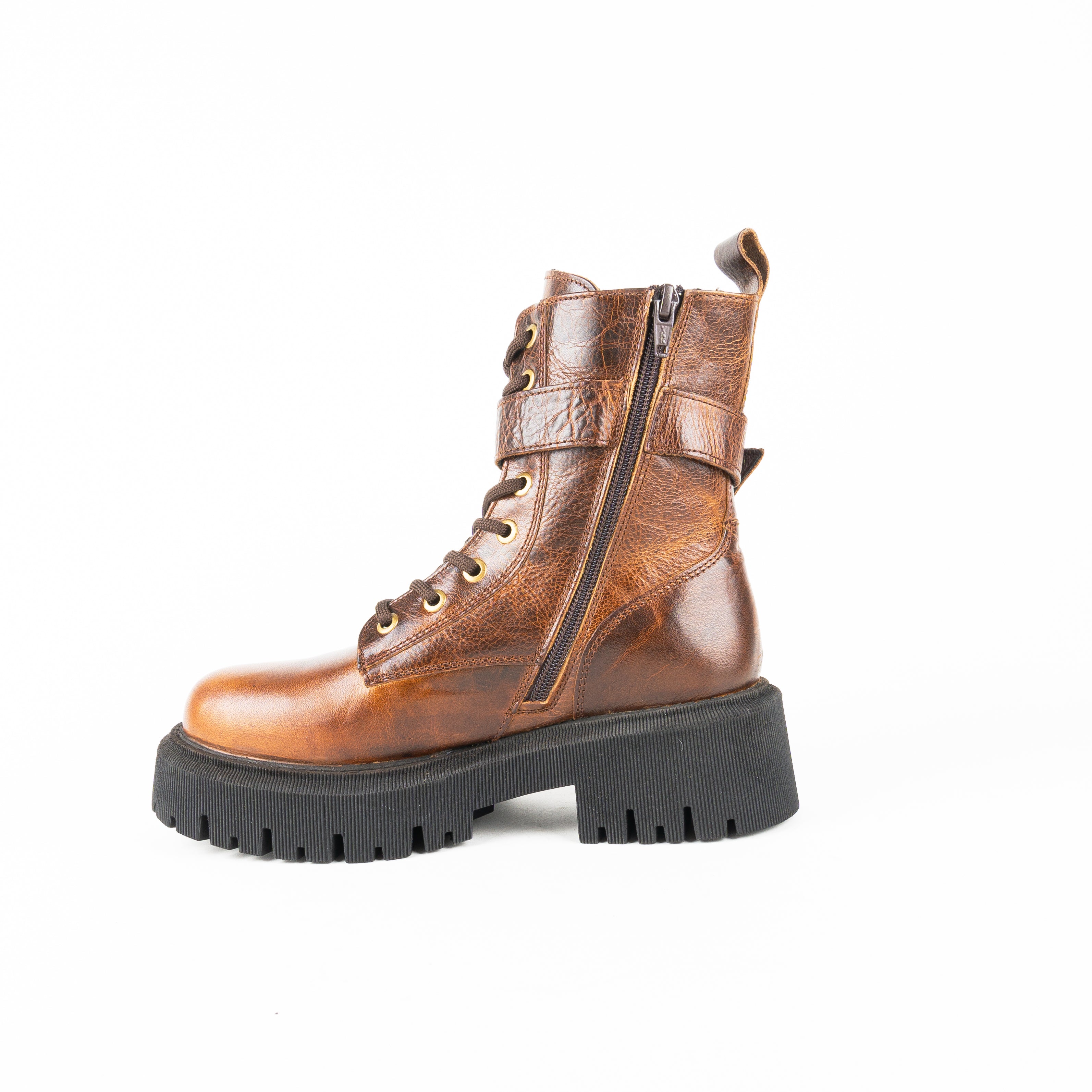 Botin WOOD piel miel