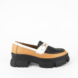 Mocasin GINEBRA negro miel