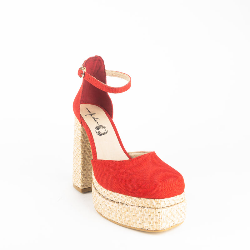 Zapatilla MIRACLE denim rojo